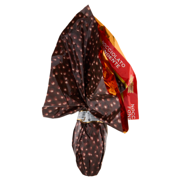 Novi Uovo Nocciolato Fondente al Cioccolato Fondente e Nocciole Intere 450g retro