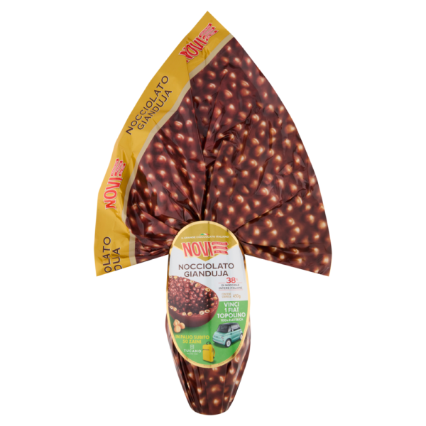 Novi Uovo Nocciolato Gianduja al Cioccolato con Nocciole Gianduia e Intere 450g