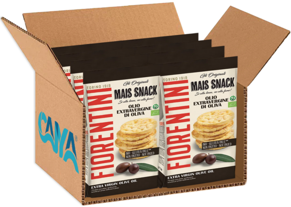 Fiorentini Mais Snack Bio Mini Gallette all'Olio Extravergine di Oliva 50g box