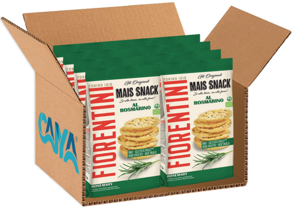 Fiorentini Mais Snack Bio Mini Gallette al Rosmarino 50g box