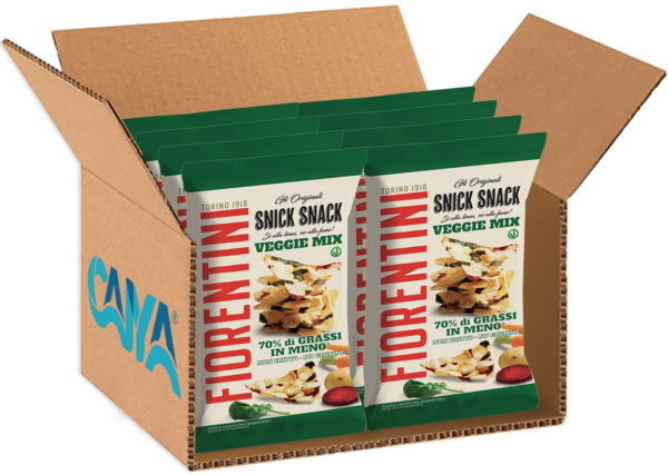 Fiorentini Snick Snack Veggie Mix Gallette di Patate con Verdure Croccanti 70g box