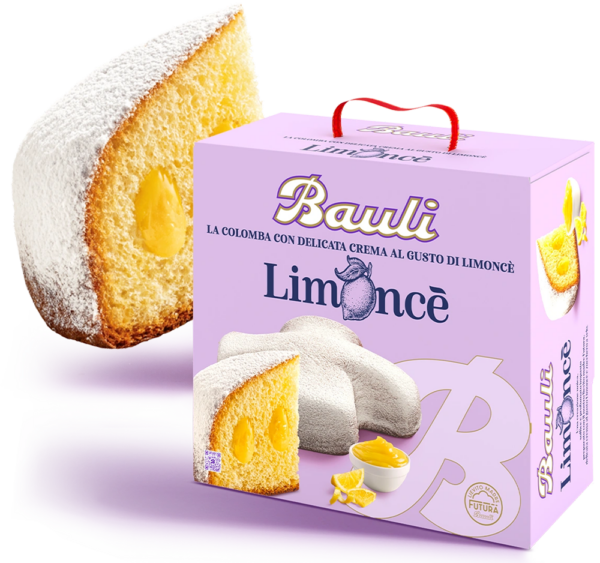 Bauli Limoncè Colomba con Farcitura Delicata al Gusto di Crema ai Limoni 750g
