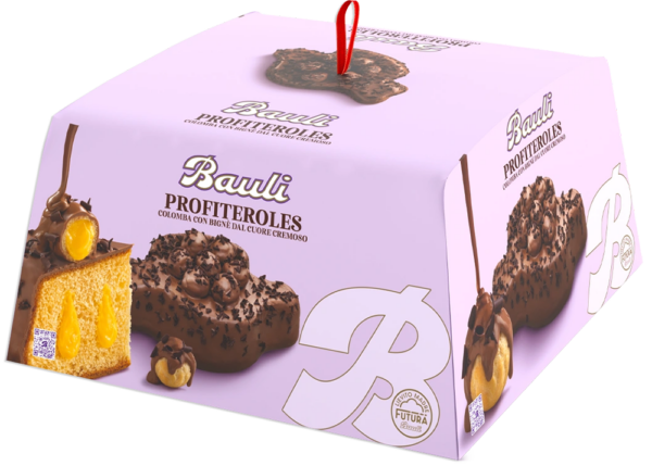 Bauli Profiteroles Colomba con Bignè dal Cuore Cremoso 750g