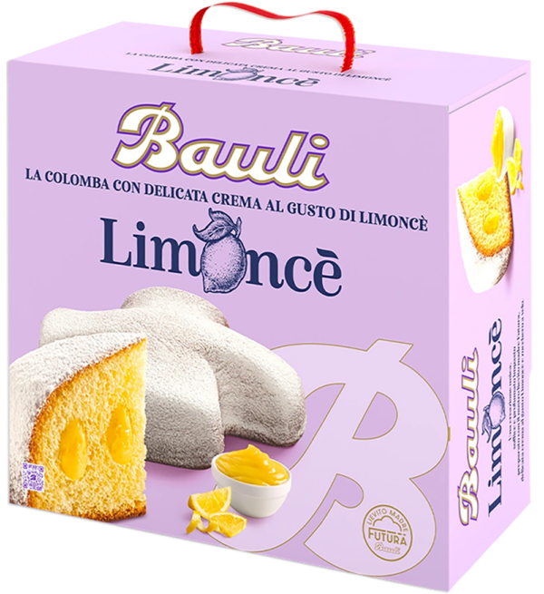 Bauli Limoncè Colomba con Farcitura Delicata al Gusto di Crema ai Limoni 750g