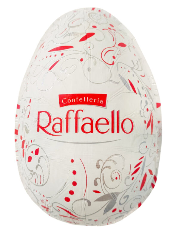 Raffaello Uovo Cioccolato Bianco al Gusto di Cocco con Scaglie 100g