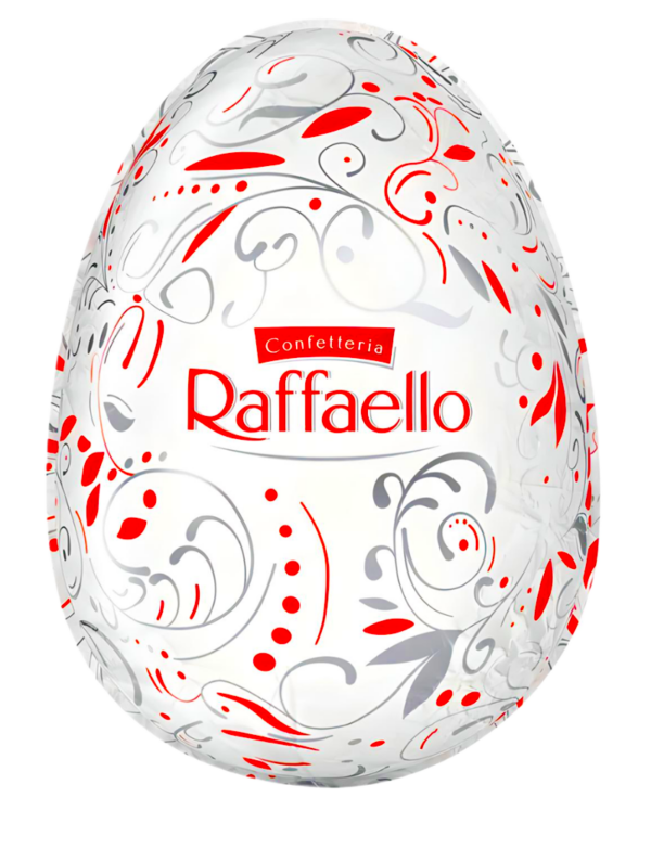 Raffaello Uovo Cioccolato Bianco al Gusto di Cocco con Scaglie 100g
