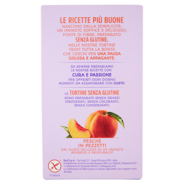 Bauli Tortine alla Pesca Senza Glutine 140g