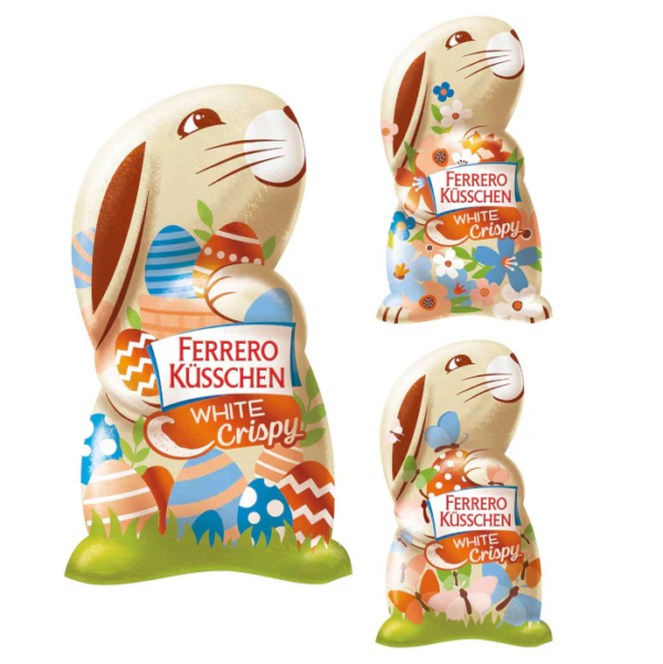 Ferrero Kusschen Coniglietto Bacio al Cioccolato Bianco Croccante 72g
