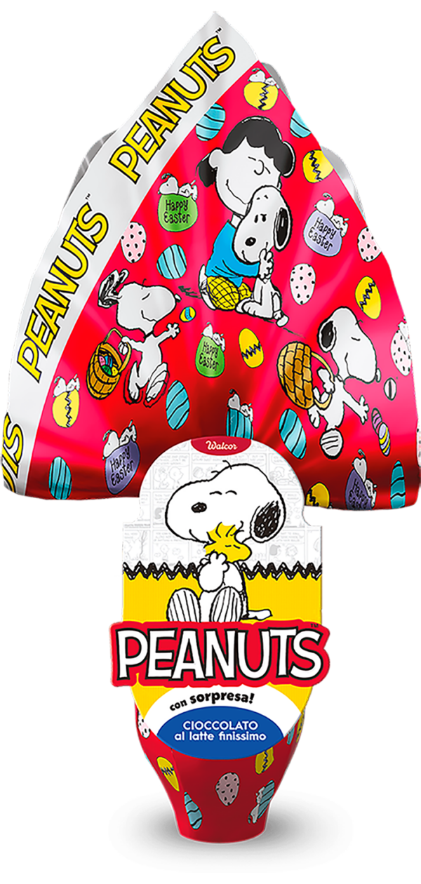 Walcor Snoopy Peanuts Uovo di Finissimo Cioccolato al Latte con Sorpresa 240g