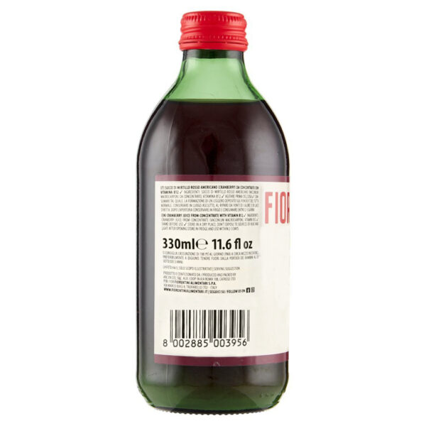 Fiorentini Succo Cranberry Mirtillo Rosso Americano 100% Concentrato 330ml