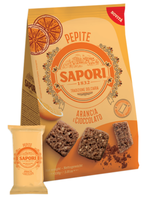 Sapori Pepite Arancia, Nocciole e Cioccolato 108g