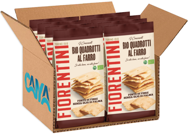 Fiorentini I Croccanti Bio Quadrotti al Farro al Forno 200g box