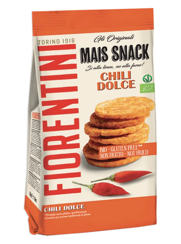 Fiorentini Mais Snack Bio Mini Gallette di Mais al Chili Dolce 50g