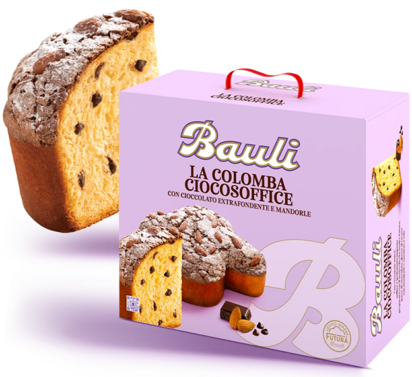 Bauli Colomba CiocoSoffice con Cioccolato Extrafondente e Mandorle 750g
