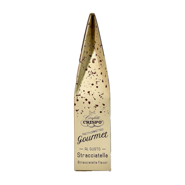Crispo Ovetti Confettati Gourmet Cioccolato Fondente al gusto Stracciatella 150g