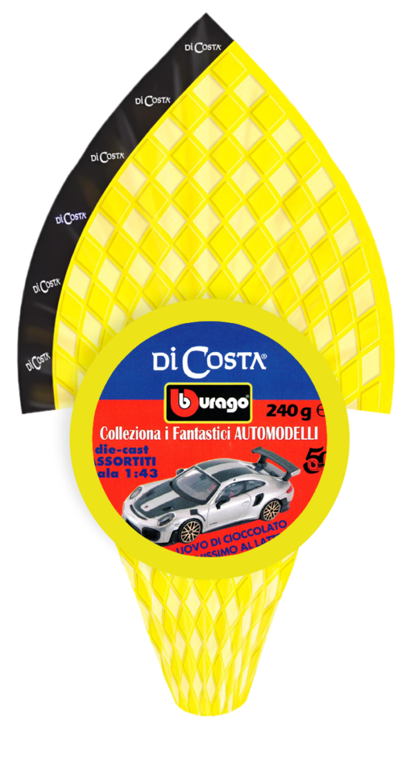 Di Costa Automodelli Uovo di Cioccolato al Latte con Sorpresa e Modellino 240g