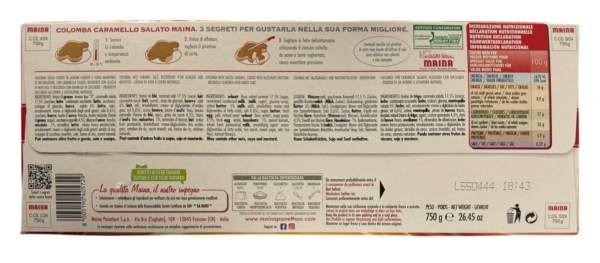Maina Colomba al Caramello Salato 750g ingredienti