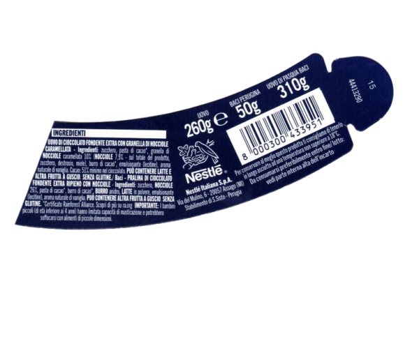 Baci Perugina Uovo Fondente con Nocciole, Decorato con Incisioni nel Cioccolato 310g ingredienti