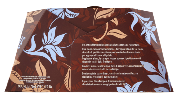 Tre Marie Colomba Re Noir con Cioccolato Extra Fondente 800g
