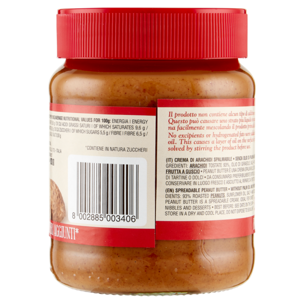 Fiorentini Peanut Butter CREAMY Crema Spalmabile di Arachidi 350g