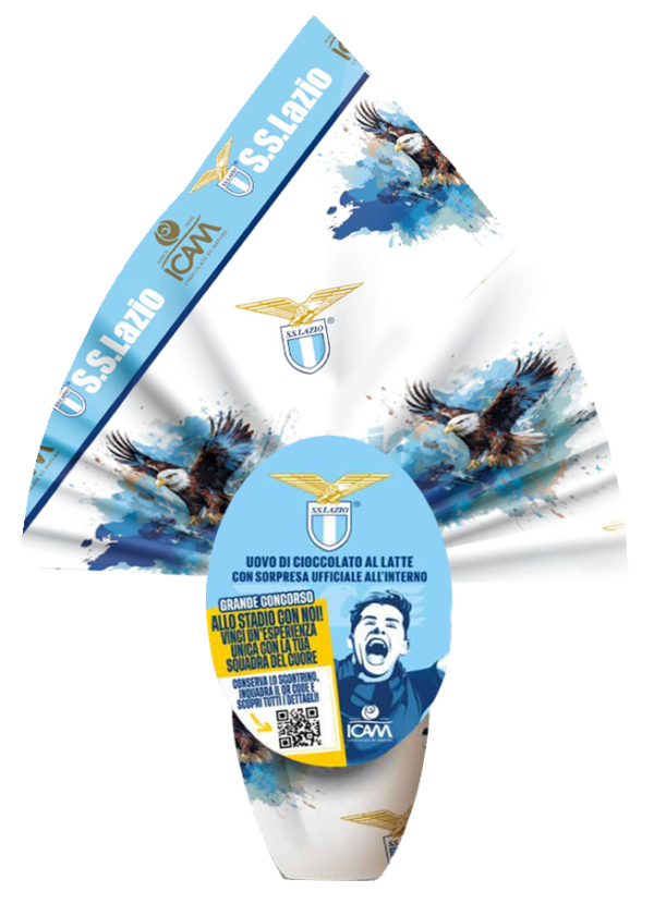 Icam Uovo Lazio Uovo al Cioccolato a Latte con Sorpresa 180g