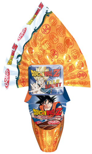 Dolfin Uovo Maxi DragonBall Z al Cioccolato a Latte con Doppia Sorpresa 320g