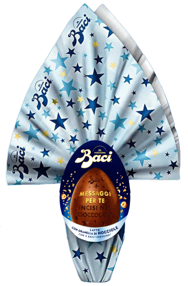 Baci Perugina Uovo Latte con Nocciole, Decorato con Incisioni nel Cioccolato 310g