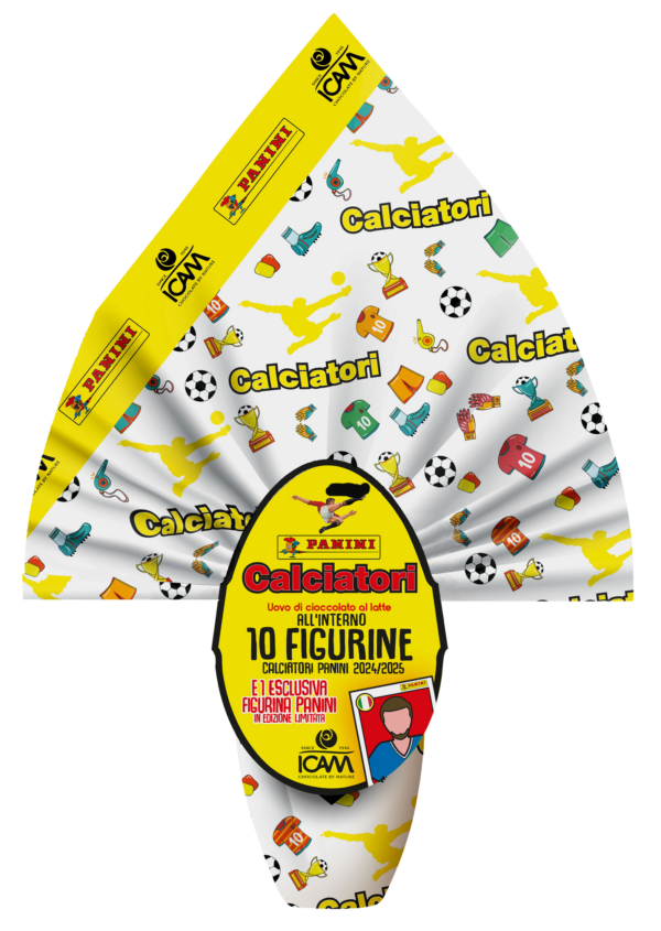 Icam Uovo Calciatori Panini di Cioccolato al Latte con Figurine 180g (2025)