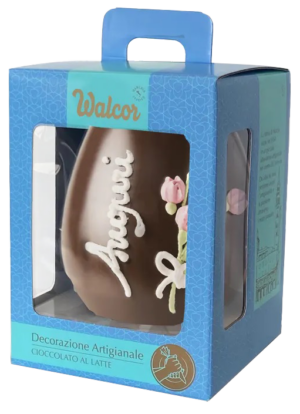 Walcor Uovo al Cioccolato al Latte con Decorazione Artigianale 800g