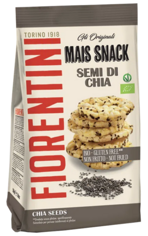 Fiorentini Mais Snack Bio Mini Gallette con Semi di Chia 50g