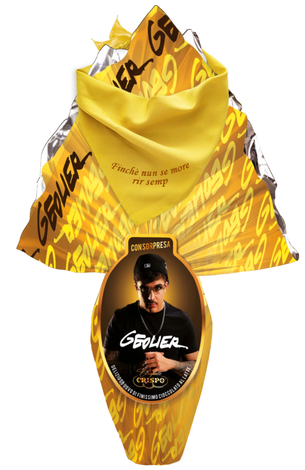Crispo Uovo Geolier 220g + Bandana con Frase