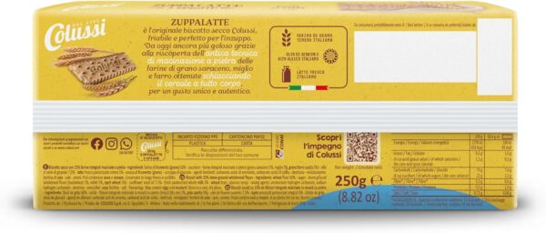 Colussi Zuppalatte 3 Spighe Biscotto con Grano Saraceno, Miglio e Farro 250g - immagine 3