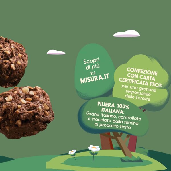 Misura Naturaricca Biscotti alle Nocciole e Fave di Cacao 260g