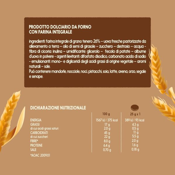 Misura Fibrextra Pancake Integrali Ricchi di Fibre 200g ingredienti