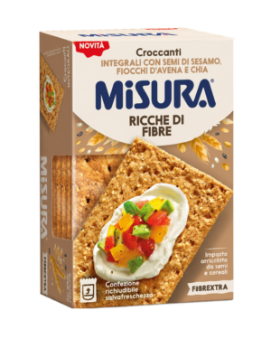 Misura Fibrextra Croccanti Integrali con Sesamo, Avena e Chia 160g