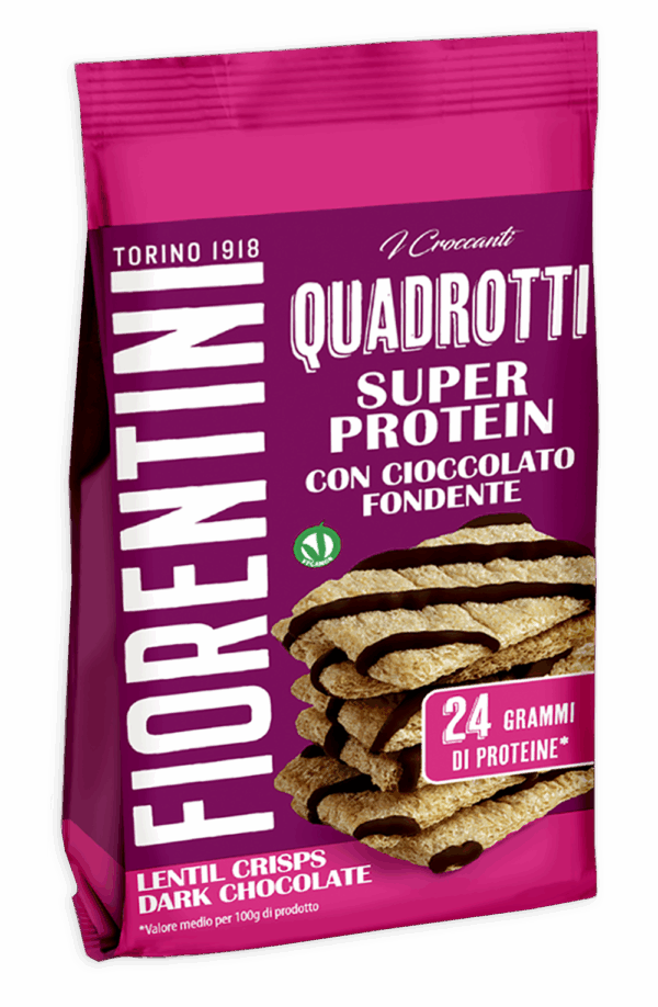 Fiorentini Quadrotti Super Protein Cialde con Cioccolato Fondente 60g