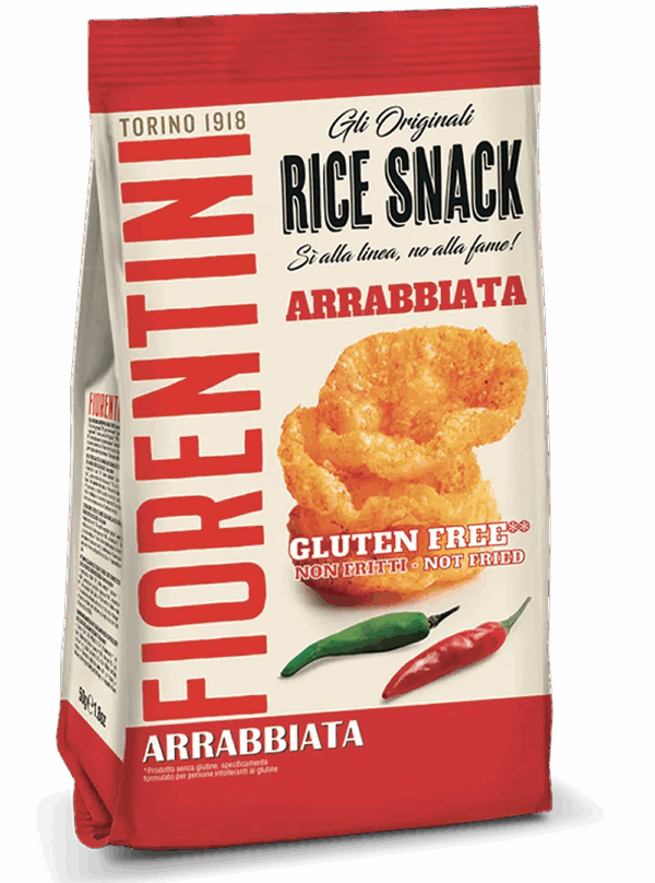 Fiorentini Rice Snack Bio Mini Gallette di Riso all'Arrabbiata 40g