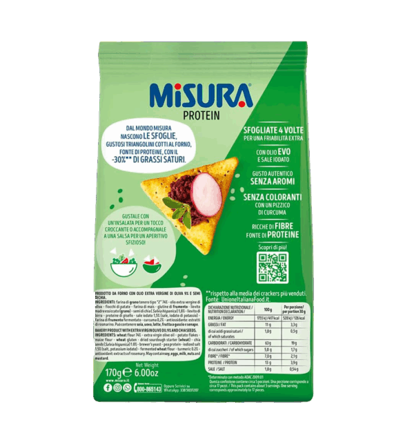 Misura Protein Sfoglie con Semi di Chia 170g - immagine 3