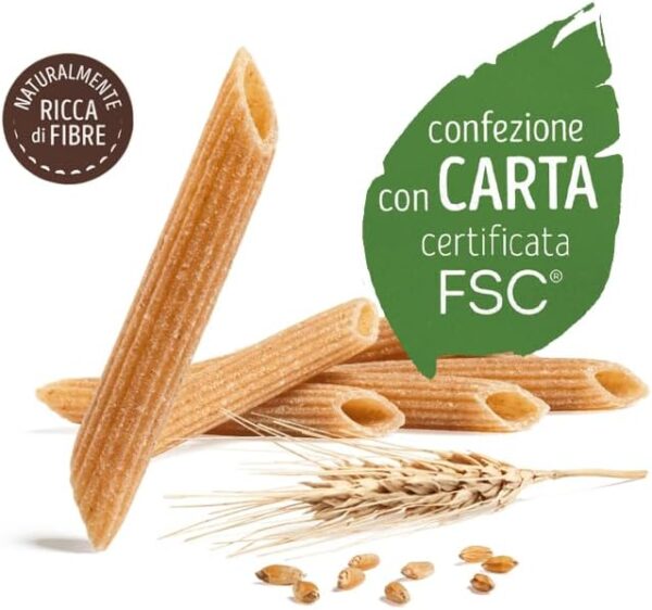Misura Pennette Rigate Integrali Ricchi di Fibre 500g