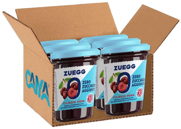 Zuegg Marmellata alle Ciliegie Nere Zero Zuccheri Aggiunti 220g box