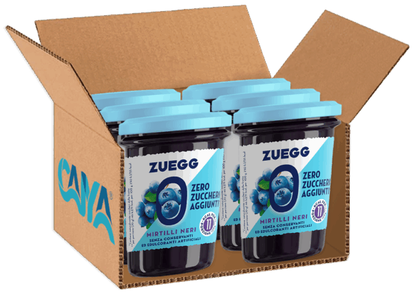 Zuegg Marmellata ai Mirtilli Neri Zero Zuccheri Aggiunti 220g box