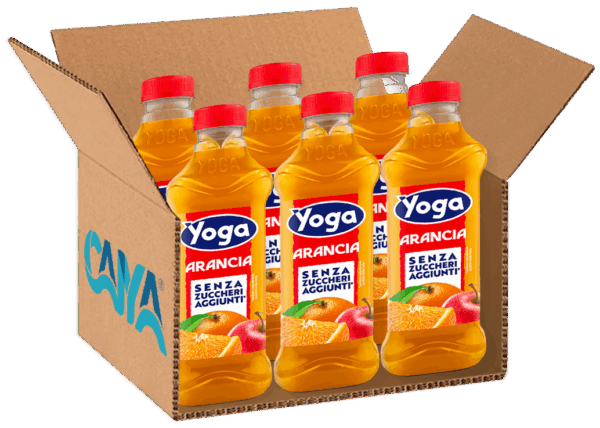 Yoga Succo di Frutta Arancia Senza Zuccheri Aggiunti Pet 1l box