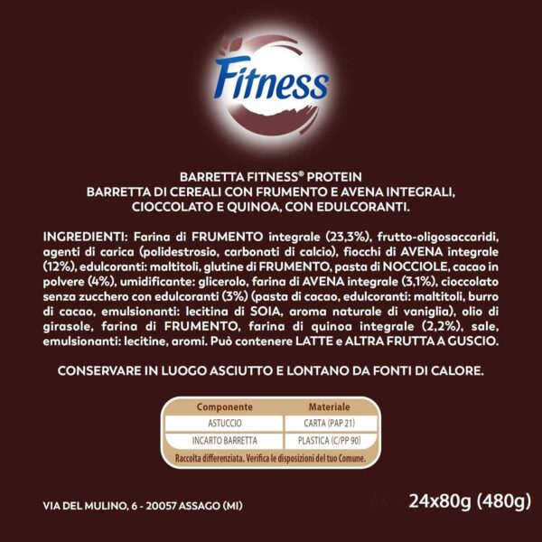 Nestle Fitness Cacao Protein Barrette di Cereali Box 24x20g - immagine 3
