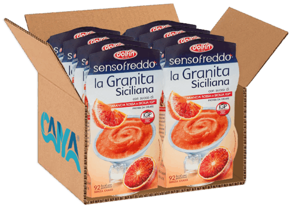 Dolfin Sensofreddo La Granita Siciliana Arancia Rossa di Sicilia IGP 200ml box