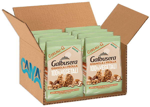 Galbusera Cereali G Biscotti Granola e Frolla con Avena, Noci Pecan, Mandorle e Nocciole 280g box