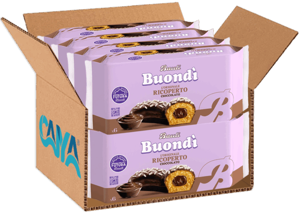 BauIi Buondì Originale Brioche a Lievitazione Naturale Ricoperto al Cioccolato 276g