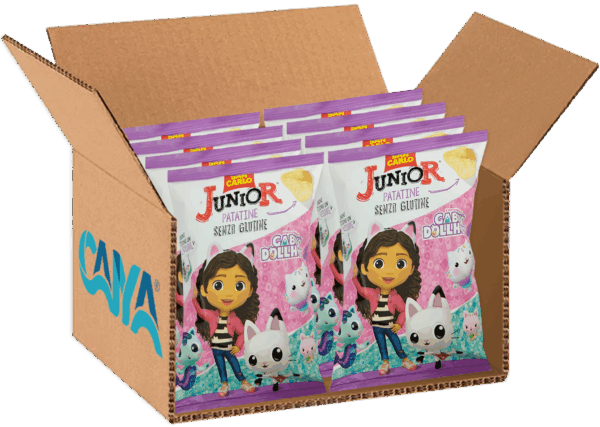 San Carlo Junior Patatine Gabby's Dollhouse con Sorpresa "Mini Visore" 30g