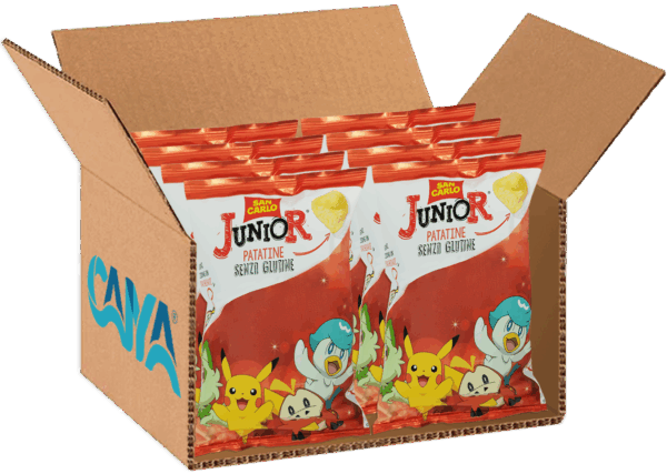 San Carlo Junior Patatine Pokemon Senza Glutine con Sorpresa 30g box