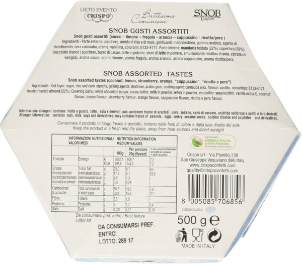 Crispo Snob Lieto Evento Confetti Celesti 6 Gusti 500g retro