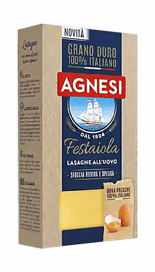 Agnesi Festaiola Lasagne all'Uovo di Grano Duro 500g - immagine 2